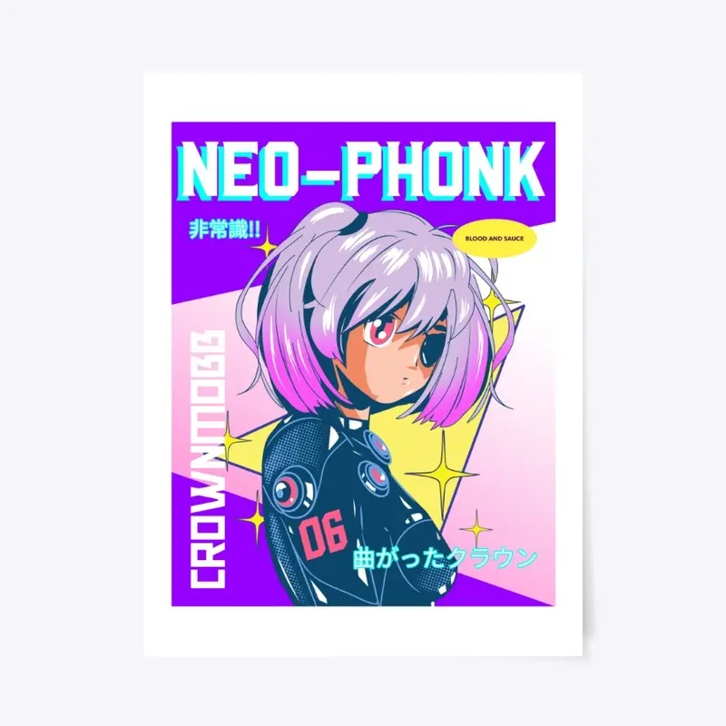 Neo-Phonk Waifu Poster